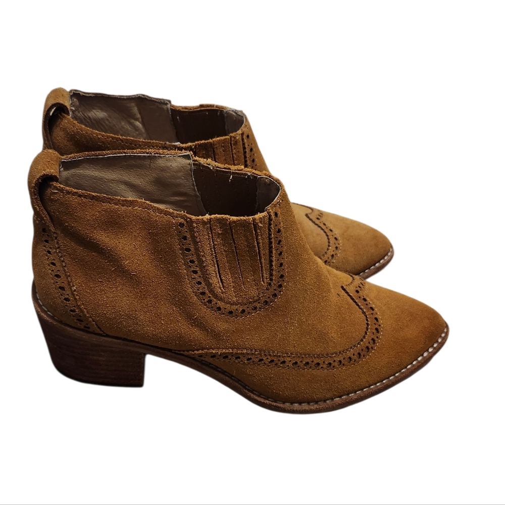 Madewell Brown Suede Cowboy Style Ankle Boots - 8